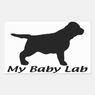 Labrador Retriever Rechteckiger Aufkleber