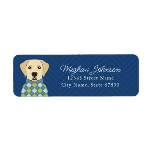 Labrador Retriever Rücksendeadressen-Aufkleber