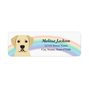 Labrador Retriever Rücksendeadressen-Aufkleber