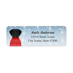 Labrador Retriever Rücksendeadressen-Aufkleber