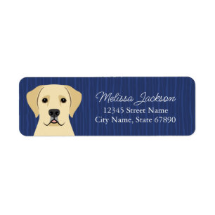 Labrador Retriever Rücksendeadressen-Aufkleber