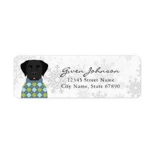 Labrador Retriever Rücksendeadressen-Aufkleber
