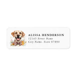 Labrador Retriever Rücksendeadressetiketten