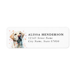 Labrador Retriever Rücksendeadressetiketten