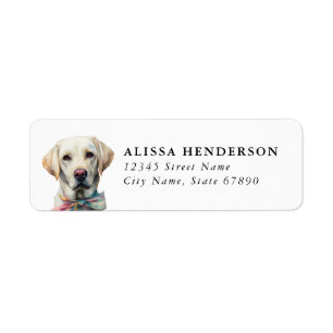 Labrador Retriever Rücksendeadressetiketten