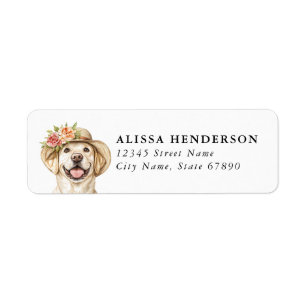Labrador Retriever Rücksendeadressetiketten