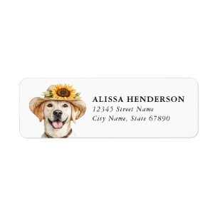 Labrador Retriever Rücksendeadressetiketten