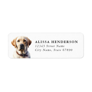 Labrador Retriever Rücksendeadressetiketten