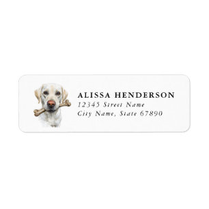 Labrador Retriever Rücksendeadressetiketten