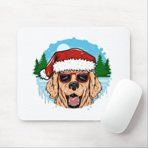 Labrador Retriever santa Claus dieser Illustration Mousepad