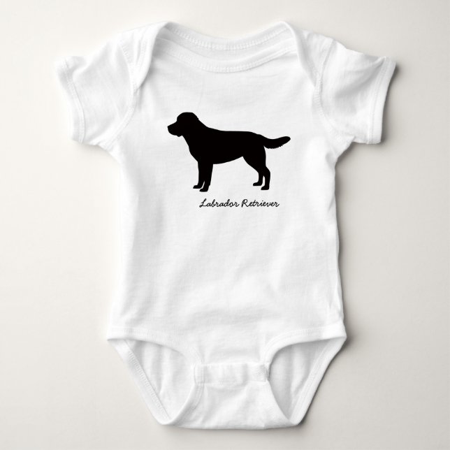 Labrador-Retriever-Säuglings-Strampler Baby Strampler (Vorderseite)