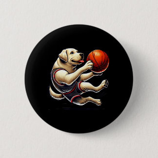 Labrador Retriever Schießt Baseball Button