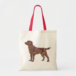 Labrador Retriever Schmetterling Silhouette | Dog Tragetasche