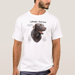 Labrador Retriever (Schokolade) Historisches Desig T-Shirt