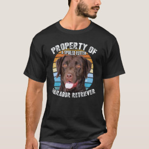Labrador Retriever Schokoladenbesitzer Retro Vinta T-Shirt