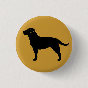 Labrador Retriever (Schwarz) Button