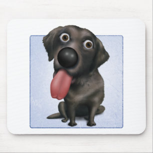 Labrador retriever (Schwarzes) Mousepad
