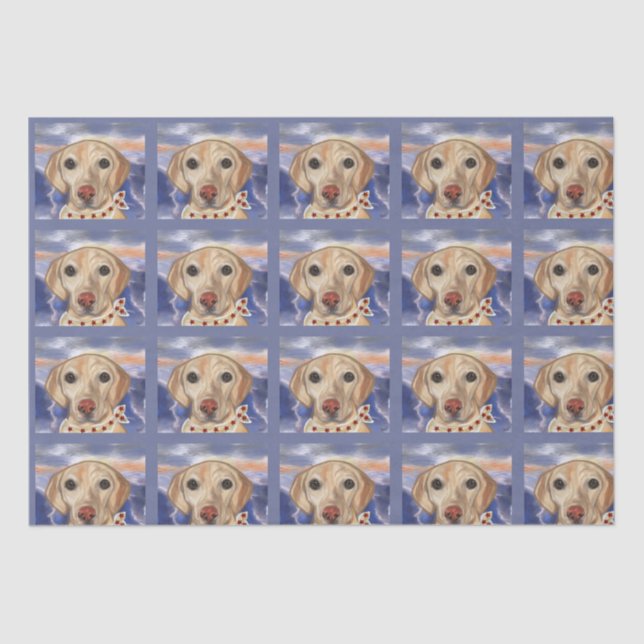 Labrador Retriever Seidenpapier (Vorderseite)