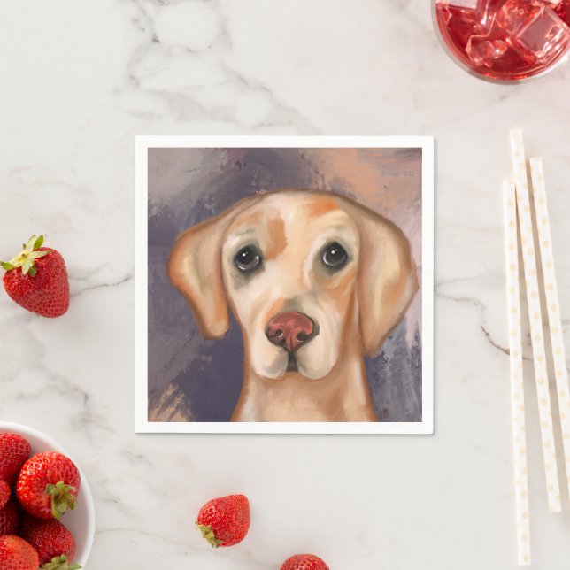 Labrador Retriever Serviette (Beispiel)