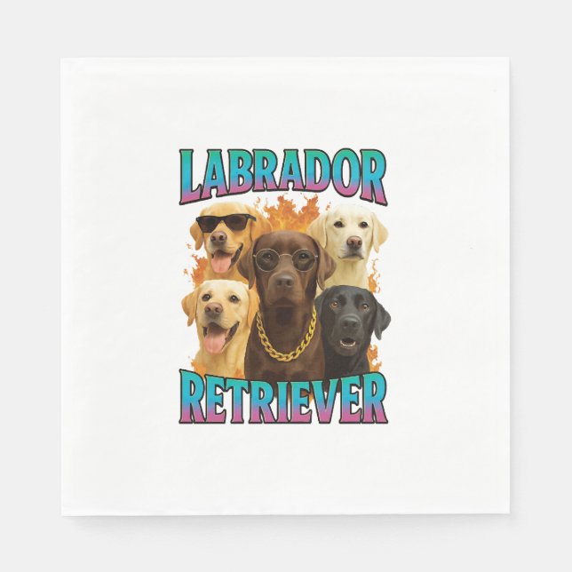 Labrador Retriever  Serviette (Vorderseite)