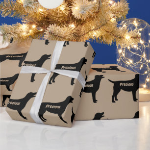 Labrador Retriever Silhouette Geschenkpapier