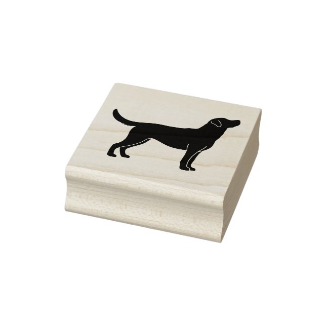 Labrador Retriever Silhouette Gummi Briefmarke Gummistempel (Stempel)