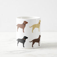 Labrador Retriever Silhouette Muster Labrador