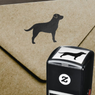 Labrador-Retriever-Silhouette Permastempel