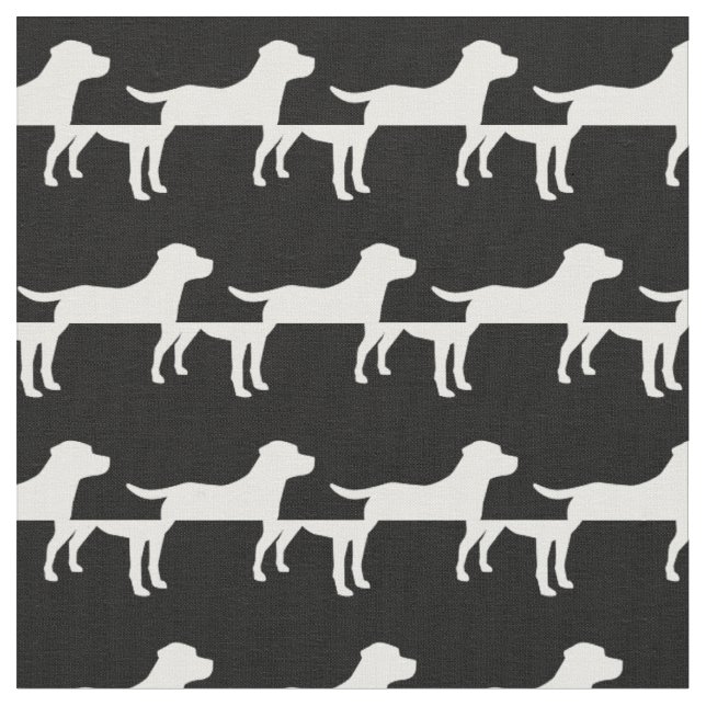 Labrador Retriever Silhouette Pet Labrador Stoff (Nahaufnahme)