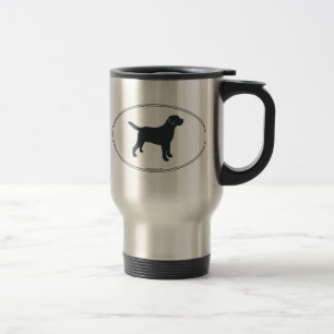 Labrador-Retriever-Silhouette Reisebecher