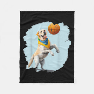 Labrador Retriever spielt Baseball lustiger Hund Fleecedecke