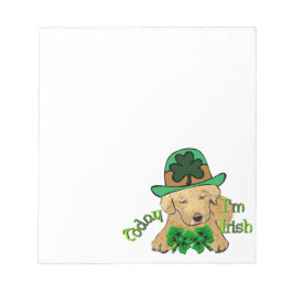 Labrador Retriever St Pattys Notizblock