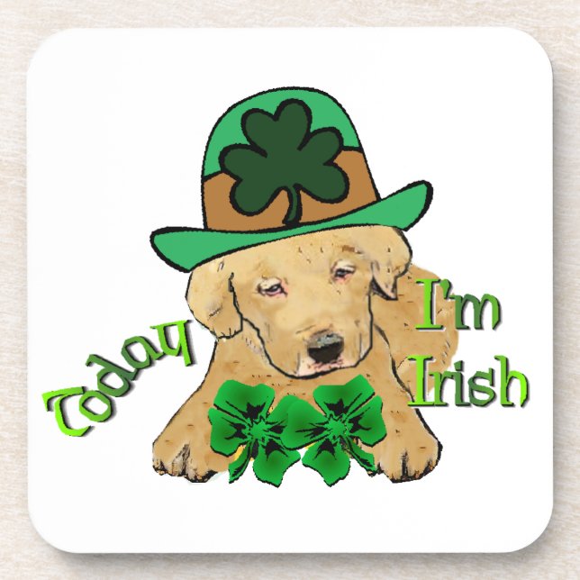 Labrador Retriever St Pattys Untersetzer (Vorderseite)