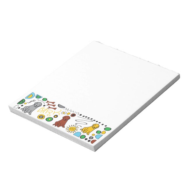 Labrador Retriever Sticky Note Pad Notizblock (Rotiert)