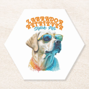 Labrador Retriever Stilvolle Haustiere Untersetzer