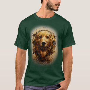 Labrador Retriever Surreal Steampunk Artwork Dog L T-Shirt