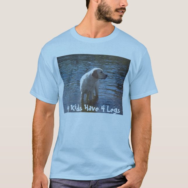 Labrador-Retriever-T - Shirt meine Kinder haben 4 (Vorderseite)