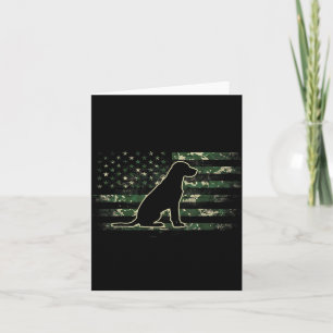 Labrador Retriever Tarnmuster Amerikanische Flagge Karte