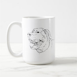 Labrador Retriever Tasse, Hund Linienkunst Kaffeetasse
