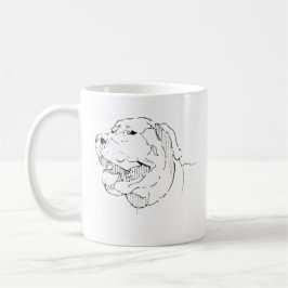 Labrador Retriever Tasse, Hund Linienkunst Kaffeetasse