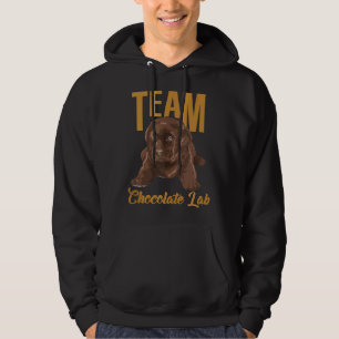 Labrador Retriever Team Chocolate Labrador Puppy G Hoodie