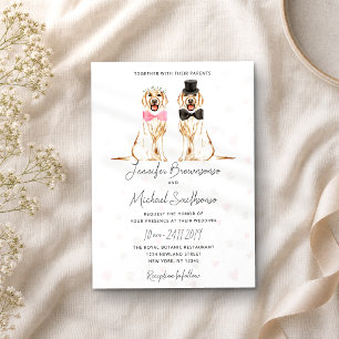 Labrador Retriever Themenpaw-Herdhochzeit Einladung