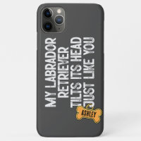 Labrador Retriever Tilts Head Funny Quote Vater