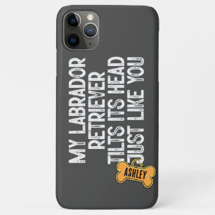 Labrador Retriever Tilts Head Funny Quote Vater Case-Mate iPhone Hülle