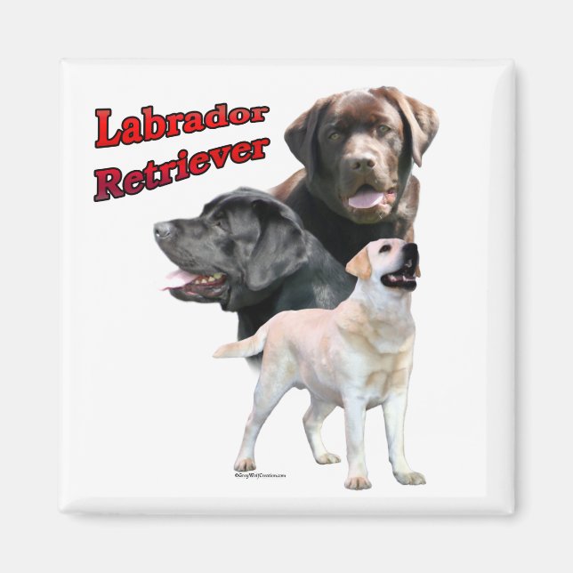 Labrador Retriever Trio 2 - Magnet (Vorne)