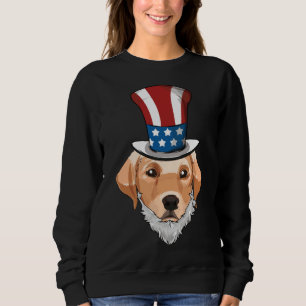 Labrador Retriever Uncle Sam Lincoln Bart 4. Sweatshirt