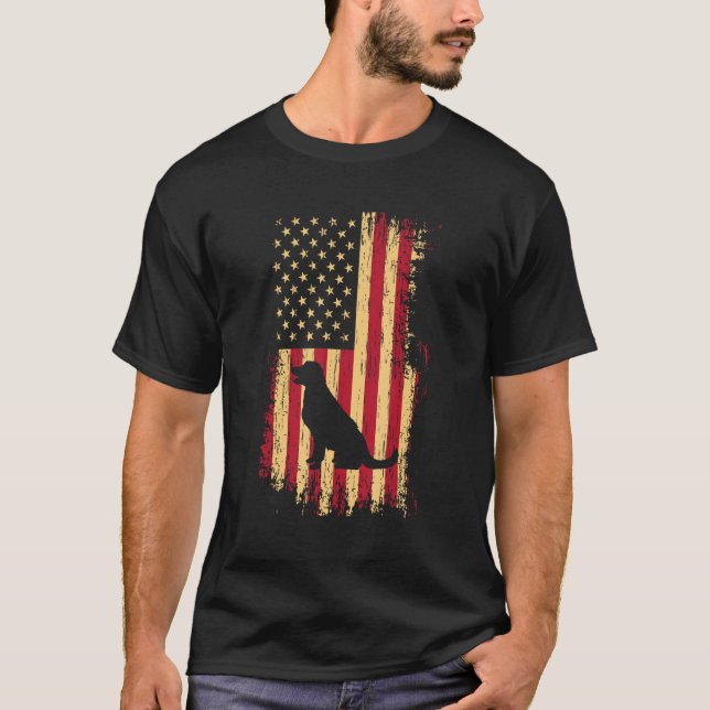 Labrador Retriever USA Dog Funny Sprichwort T-Shirt (Vorderseite)