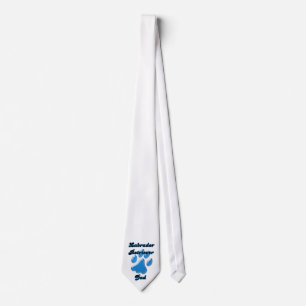 Labrador Retriever Vater Blue Pawprint Krawatte