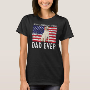Labrador Retriever Vater USA American Flag Dog Own T-Shirt