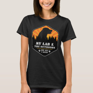 Labrador Retriever Wandern zum Labrador T-Shirt
